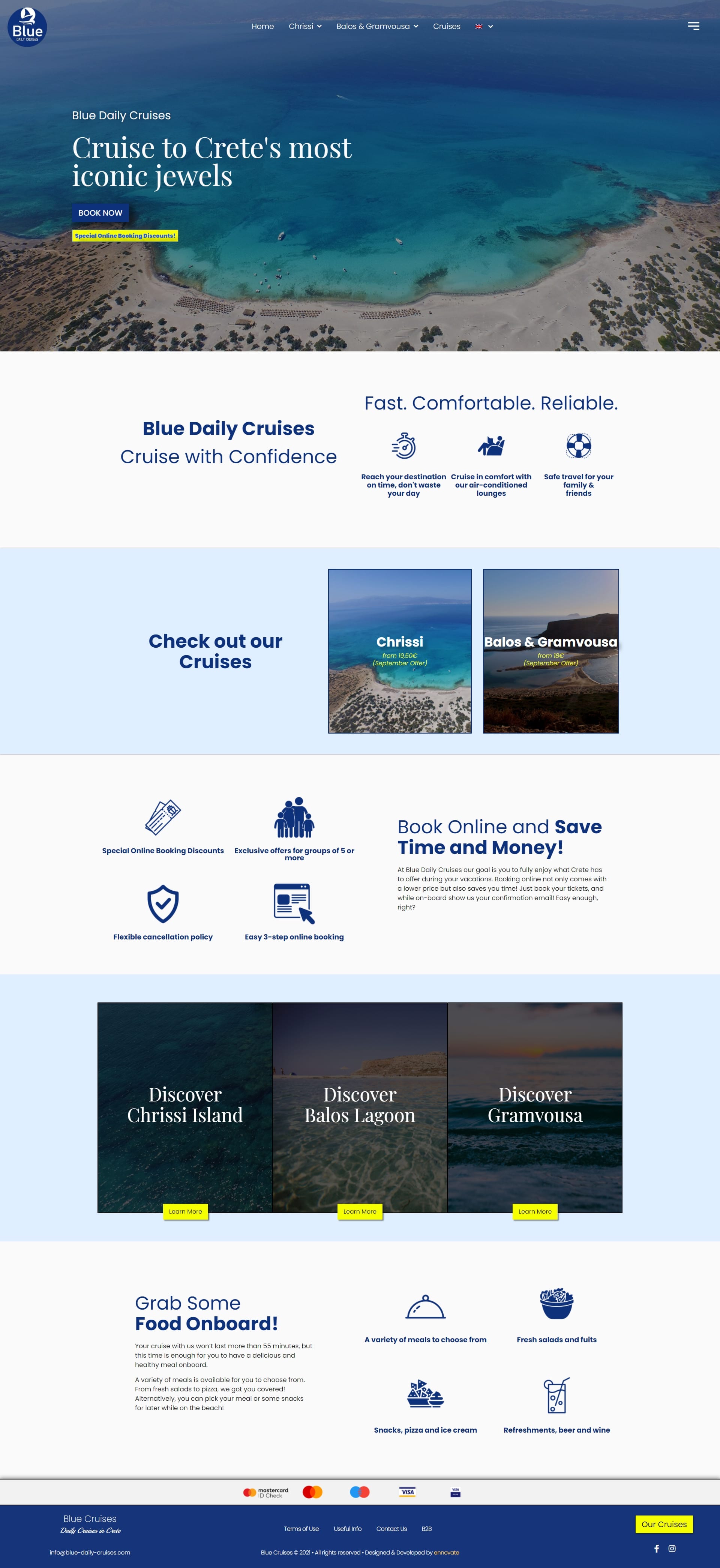 BLUE DAILY CRUISES - HOMEPAGE