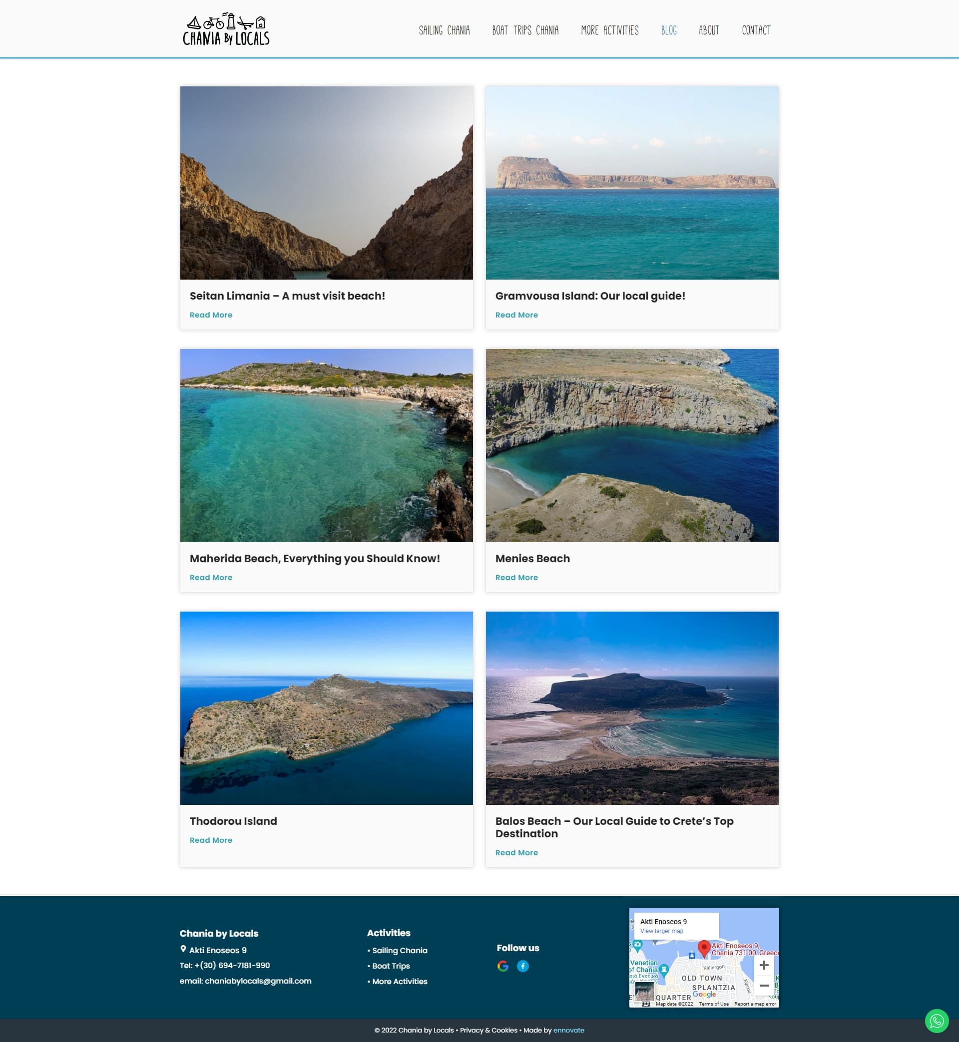 chania by locals blog page